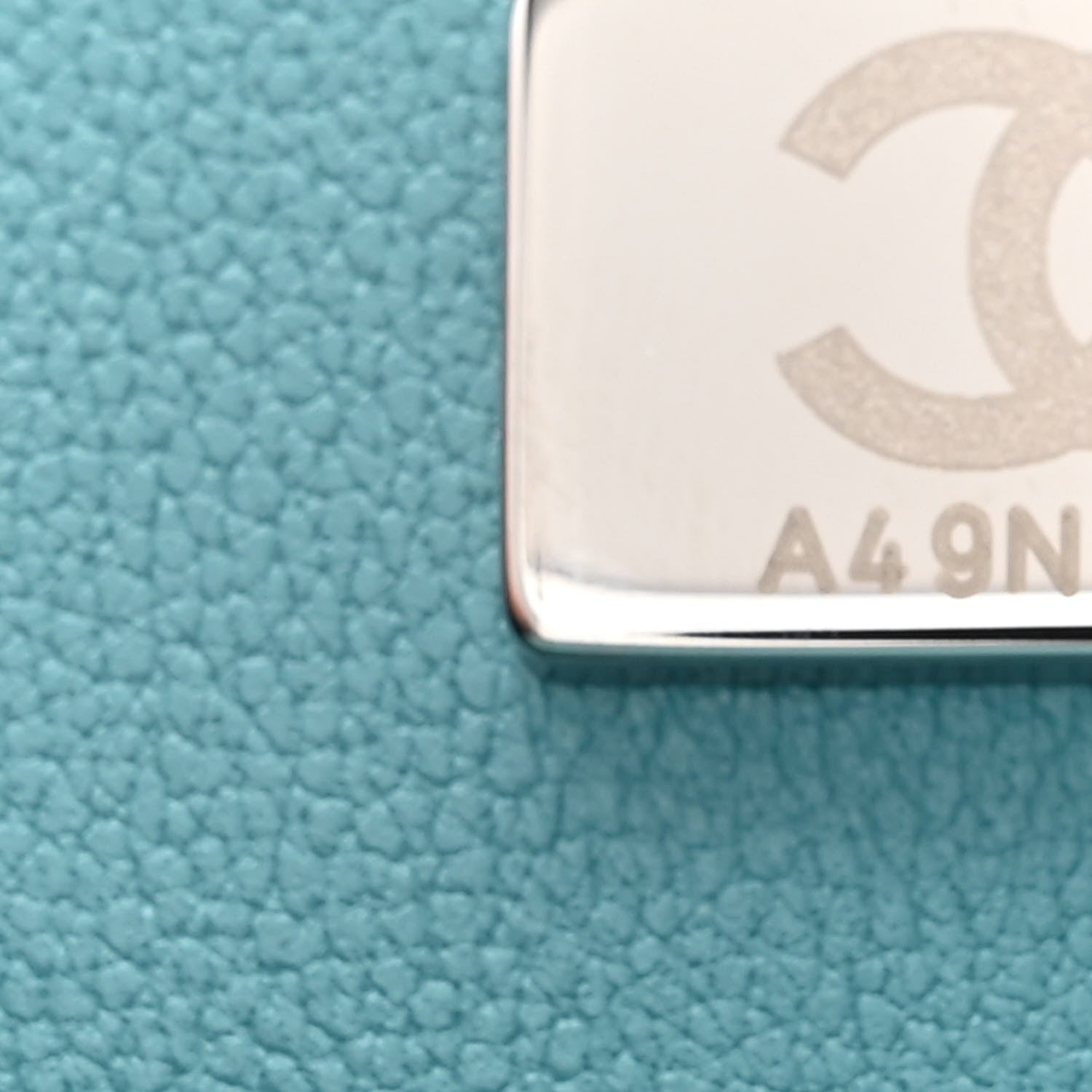 Chanel Lambskin Quilted Mini Square Flap Light Blue 7 of 11