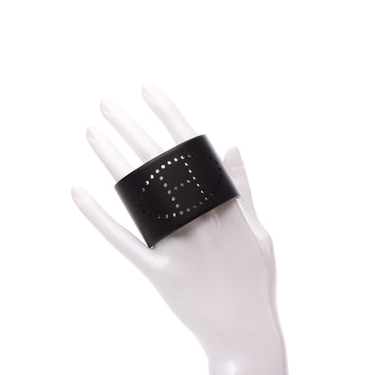 Hermes Aluminium Evelyne Sunset Cuff Bracelet T2 Black 2 of 4