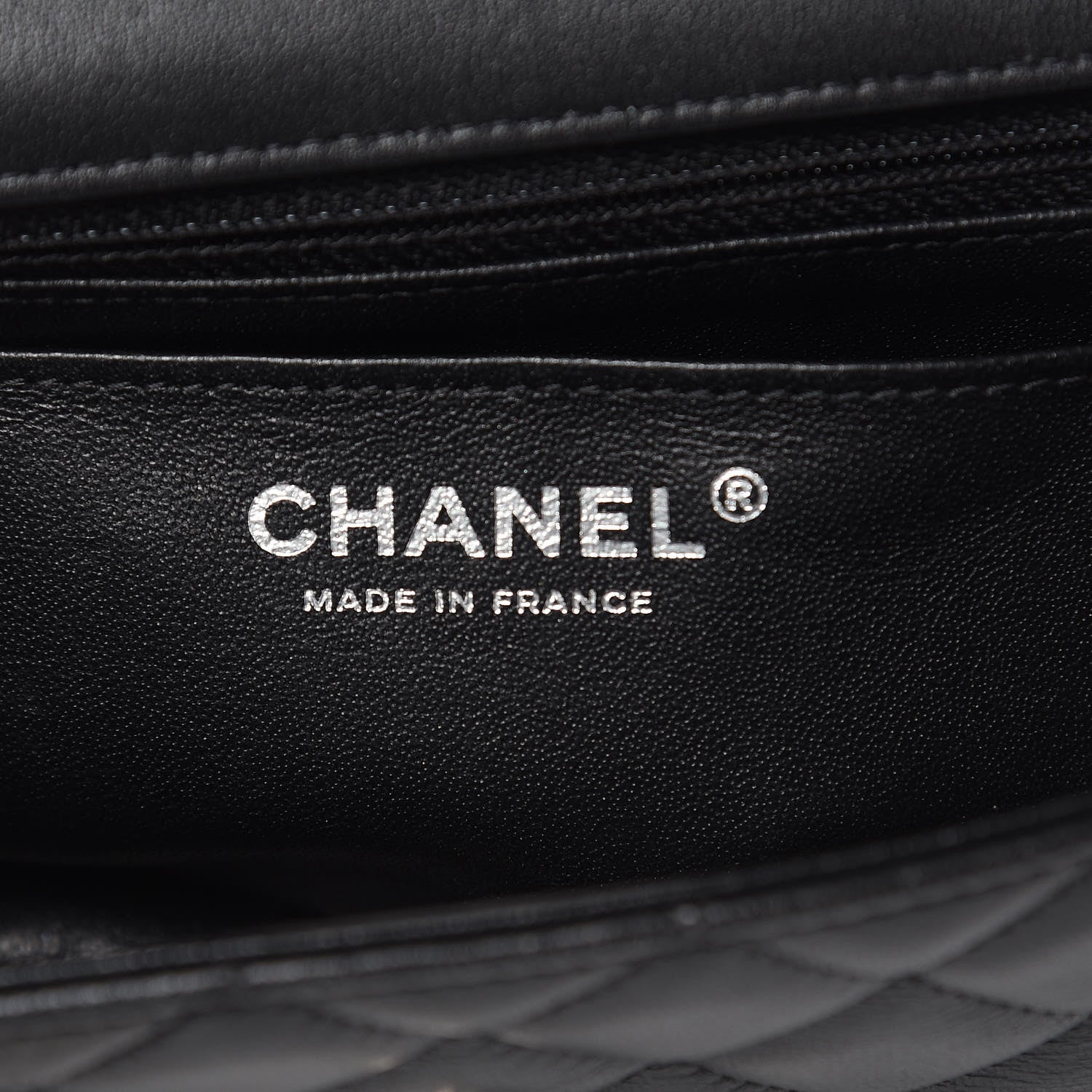 Chanel Lambskin Quilted Mini Rectangular Flap Black 6 of 12