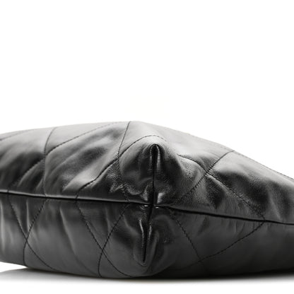 Chanel Shiny Calfskin Quilted Small Chanel 22 Black 11 of 11