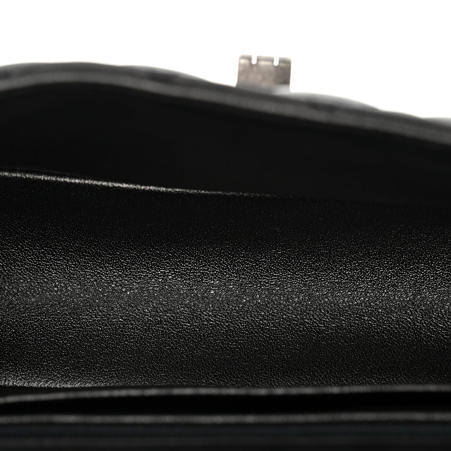 Metallic Sheepskin Quilted 2.55 Reissue Mini Flap Dark Grey