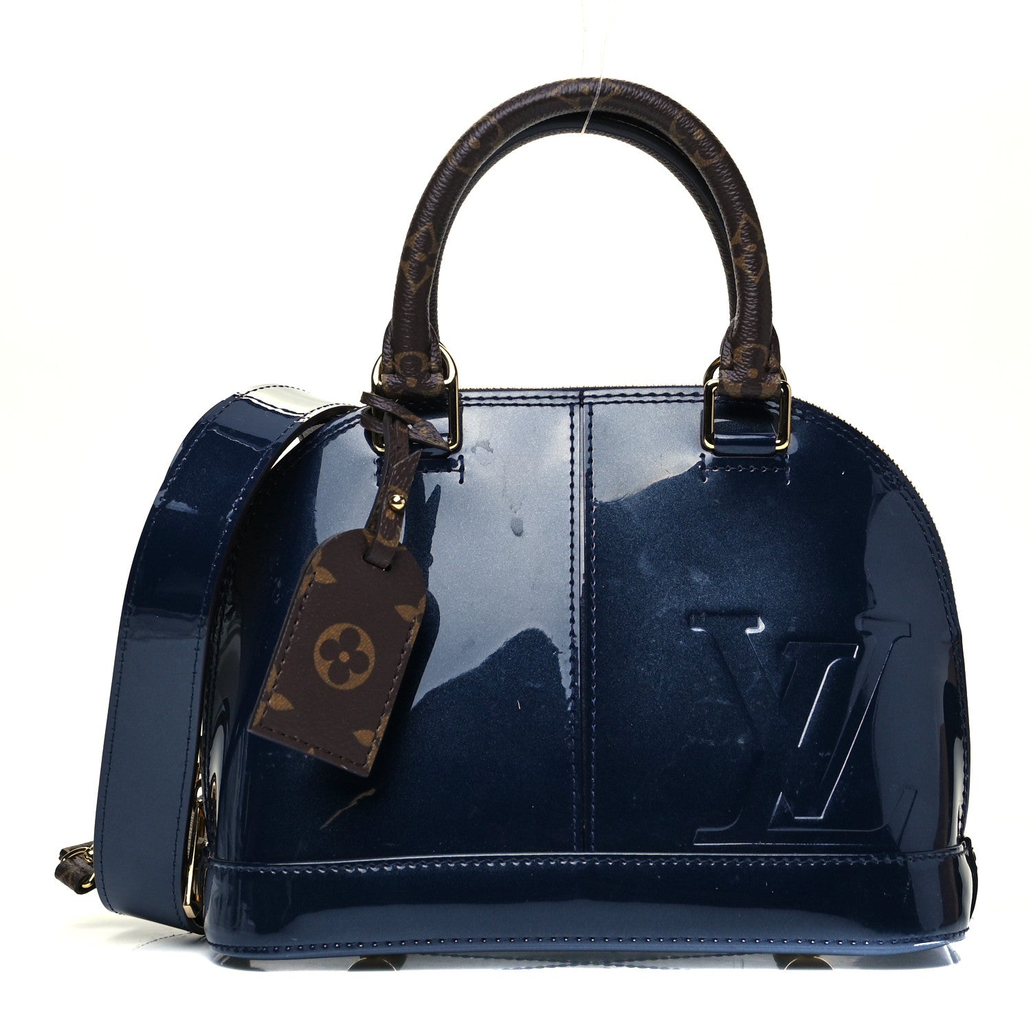 Louis Vuitton Patent Monogram Alma BB Marine 1 of 8