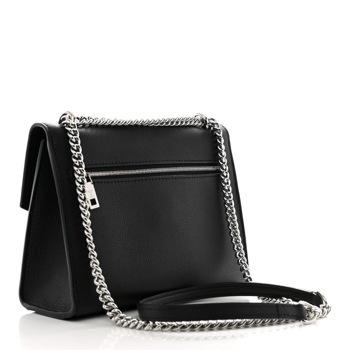 Soft Calfskin My Lockme Chain Bag BB Black