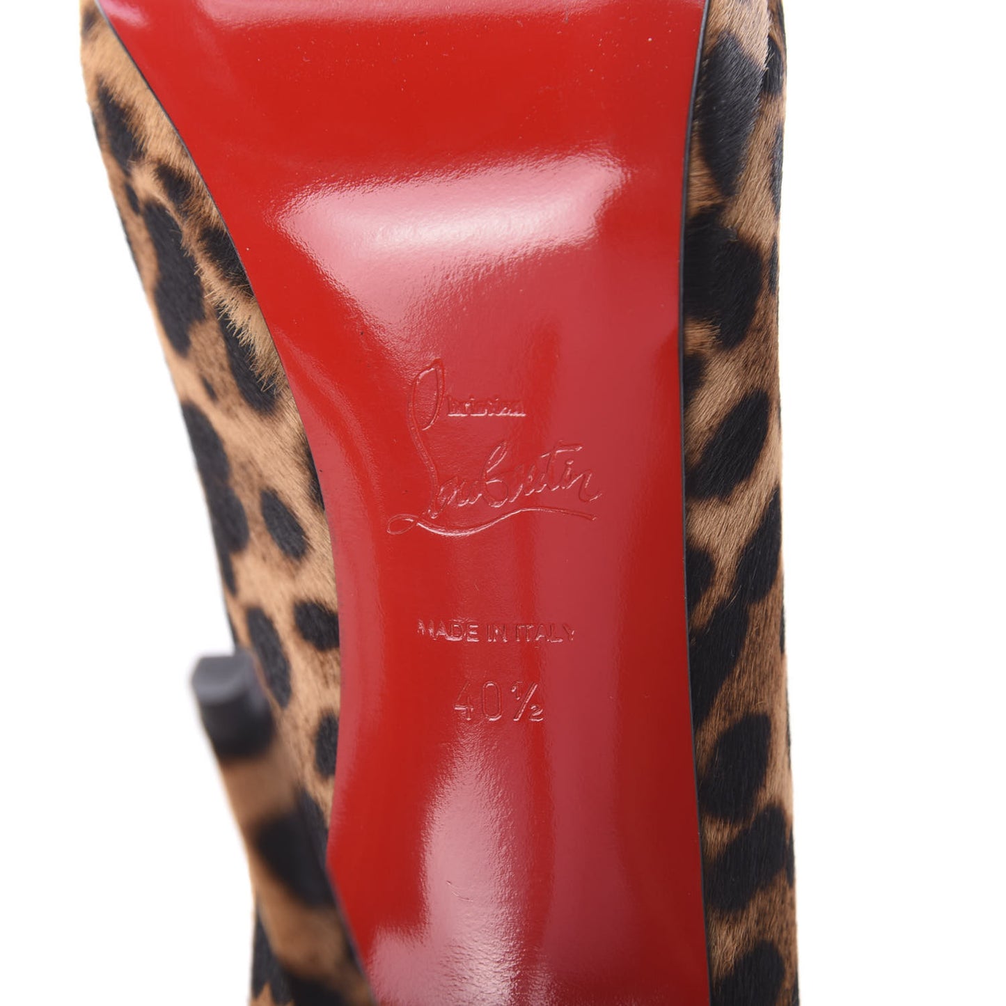 Calf Hair Leopard Print Filo 120 Pumps 40.5 Leopard Black