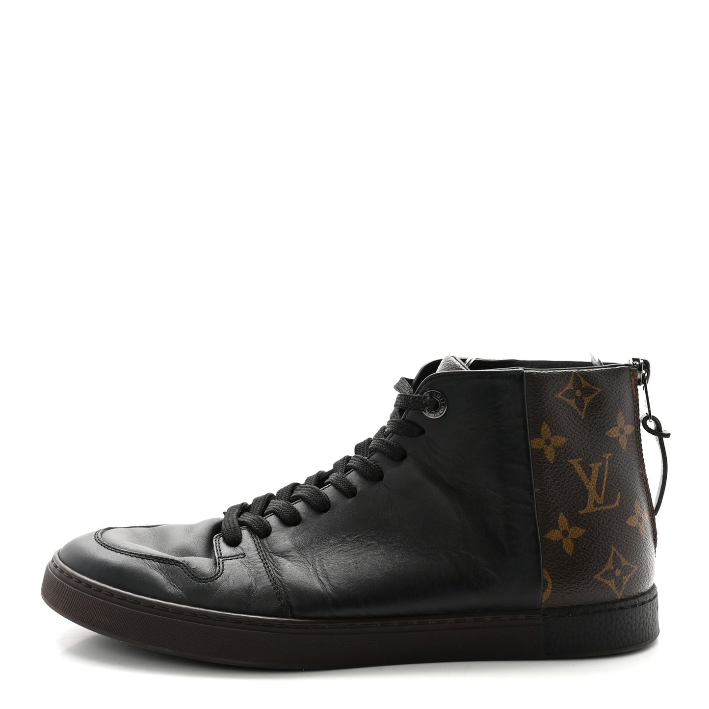 Calfskin Monogram Line-Up Sneaker Boot 6 Black