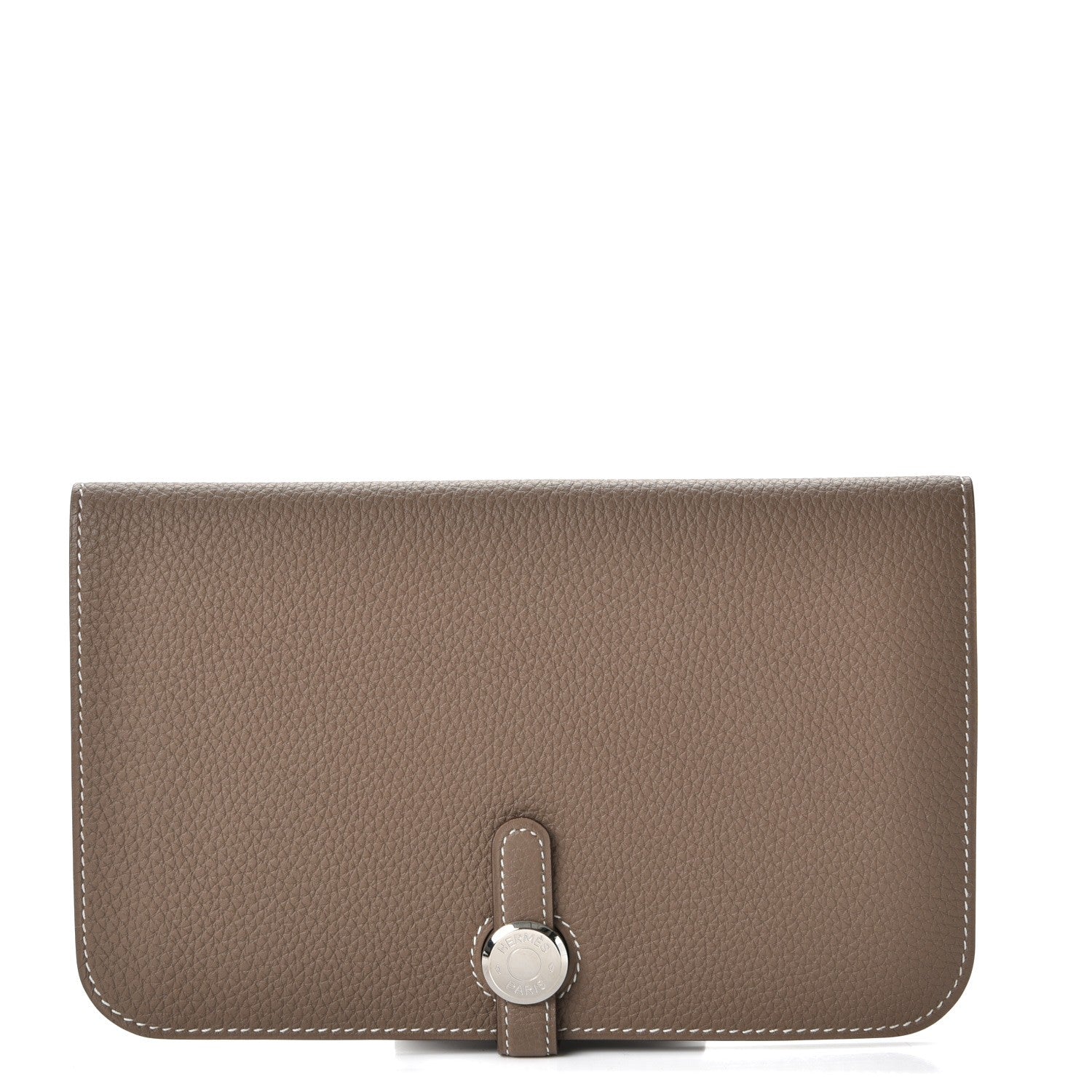 Hermes Togo Dogon Duo Wallet Etoupe 1 of 10