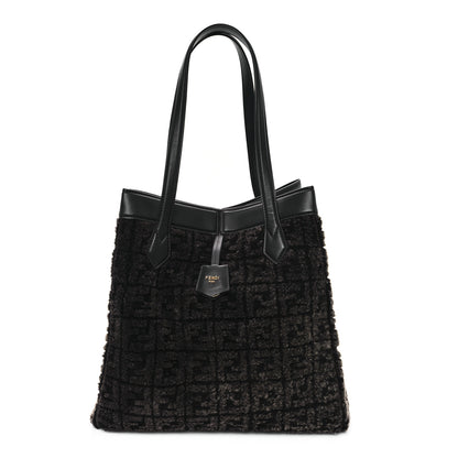 Fendi Sheepskin FF 1974 Large Fendi Origami Brown 1 of 10