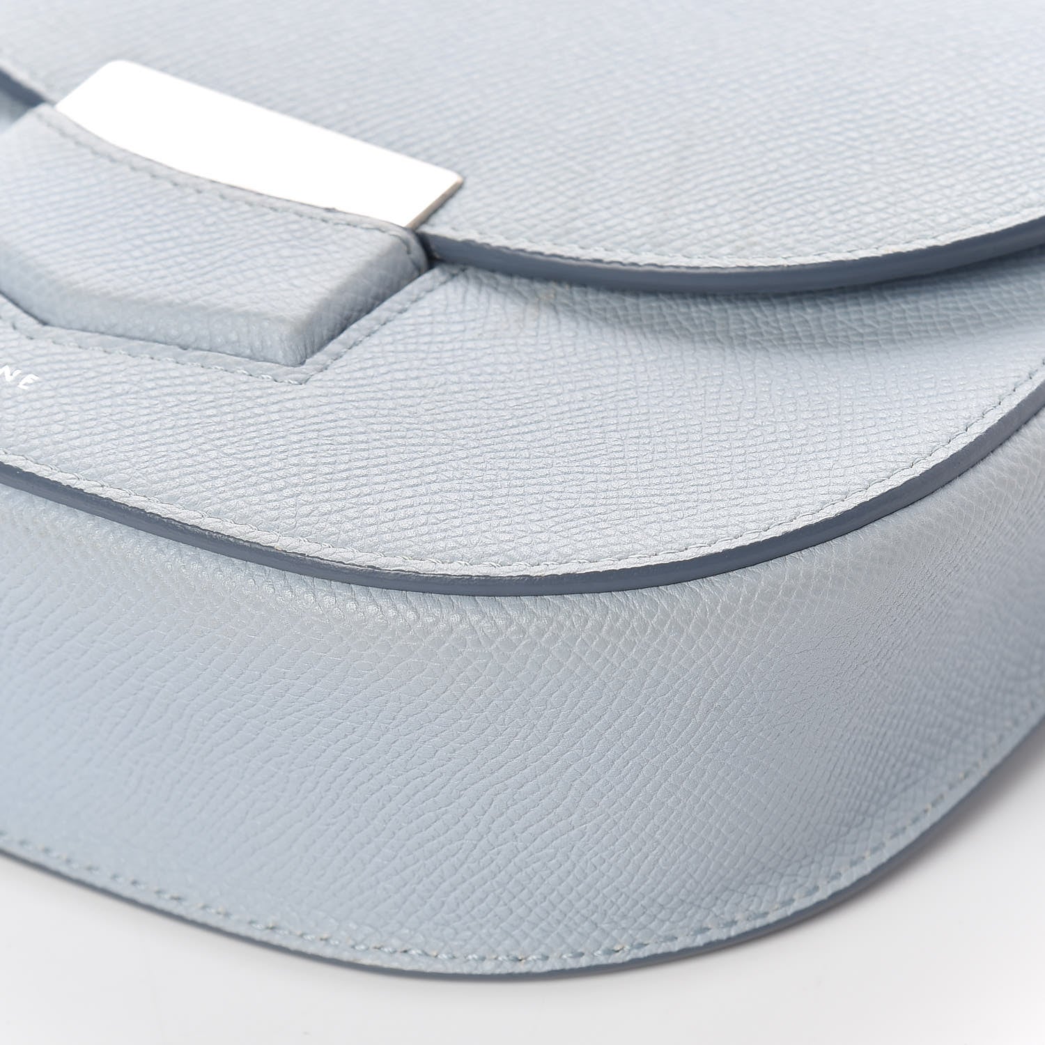 Celine Grained Calfskin Small Trotteur Pale Blue 9 of 9