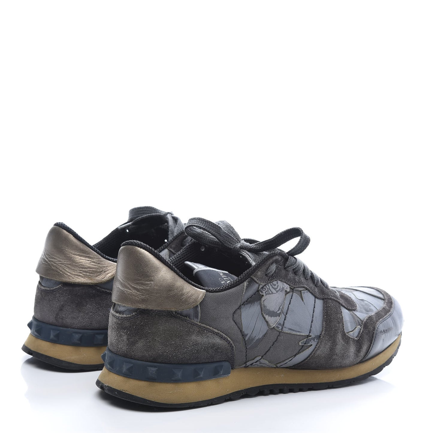Fabric Suede Butterfly Mens Rockrunner Sneakers 42 Blue