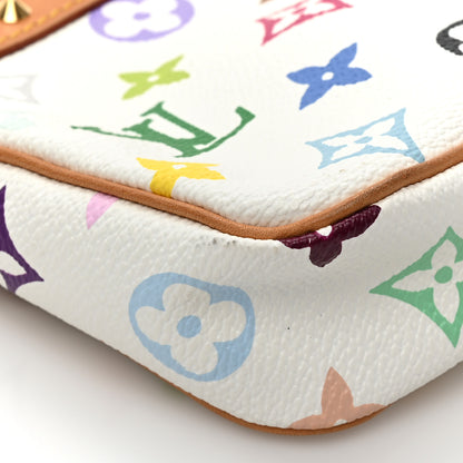 Louis Vuitton Monogram Multicolor Pochette Accessories White 12 of 13