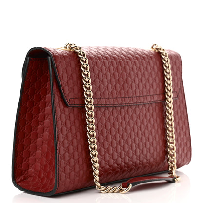 Gucci Microguccissima Medium Emily Chain Shoulder Bag Red 3 of 10