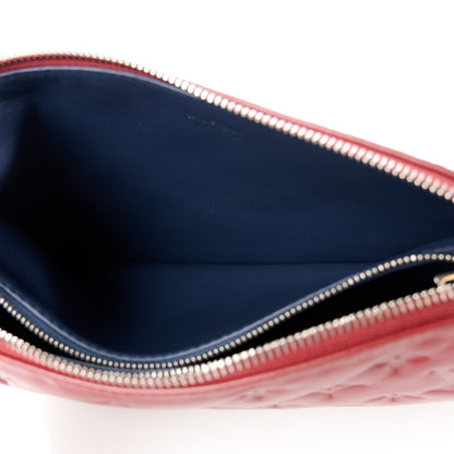 Louis Vuitton Lambskin Embossed Monogram Coussin PM Wine 6 of 13