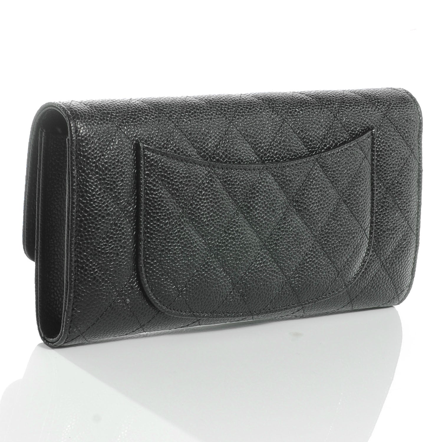 Chanel Caviar Quilted Travel Wallet Black 3 of 9