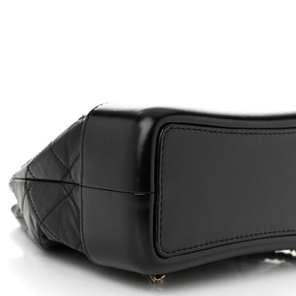 Chanel Aged Calfskin Quilted Small Gabrielle Backpack Black 9 of 10