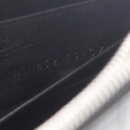 Saint Laurent Calfskin Crocodile Embossed Kate Monogram Tassel Chain Wallet Black 7 of 14