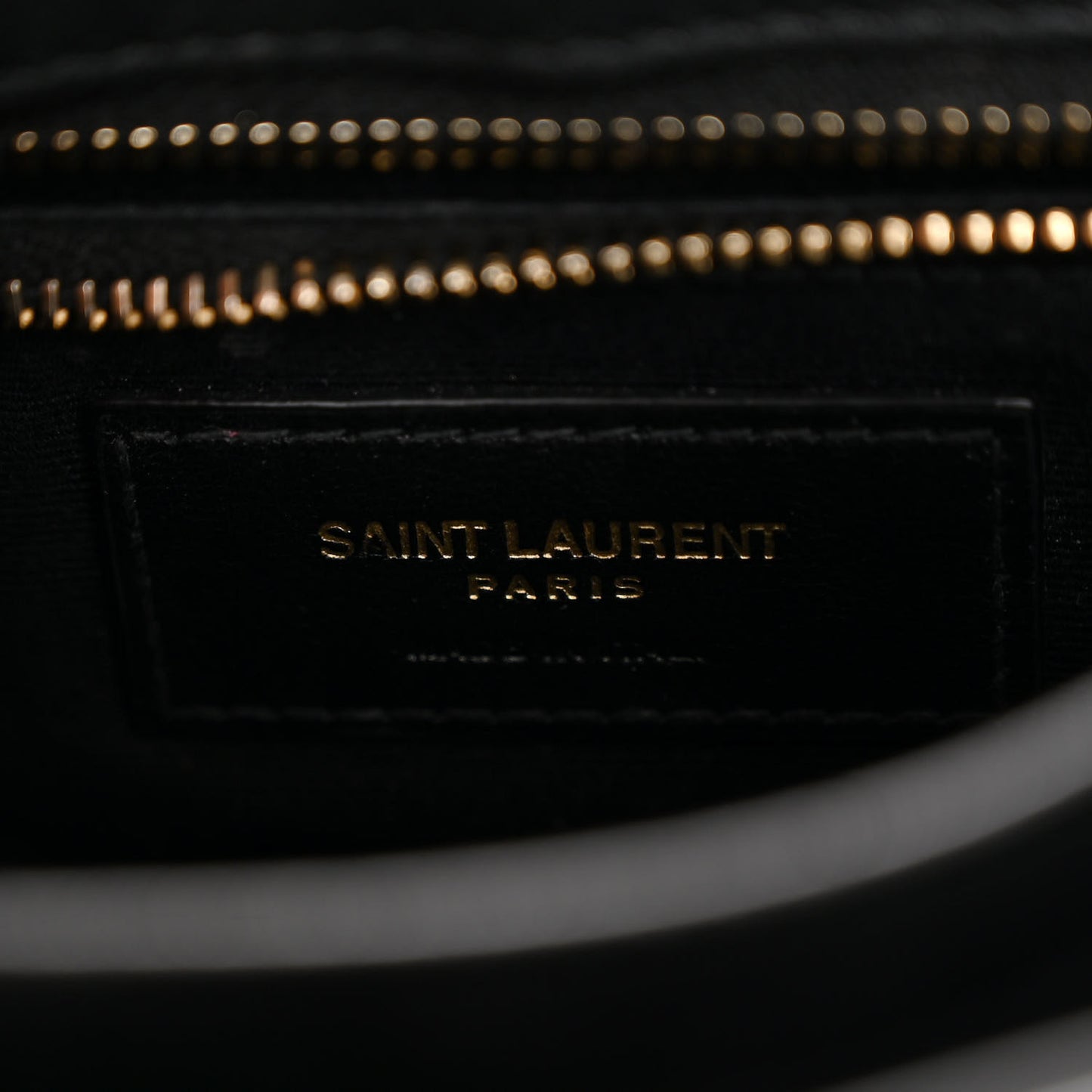 Patent Y Quilted Monogram Toy Loulou Crossbody Bag Black