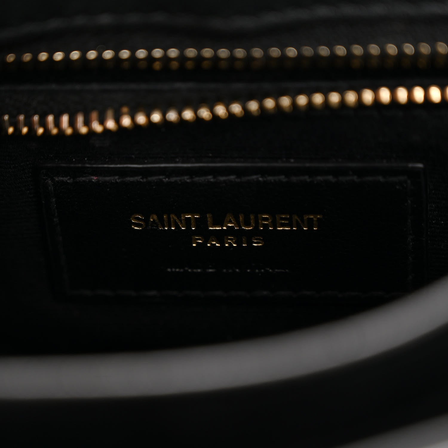 Saint Laurent Patent Y Quilted Monogram Toy Loulou Crossbody Bag Black 7 of 10