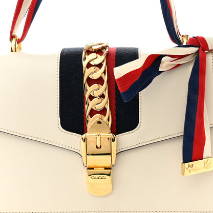 Gucci Calfskin Small Sylvie Shoulder Bag Off White 8 of 10