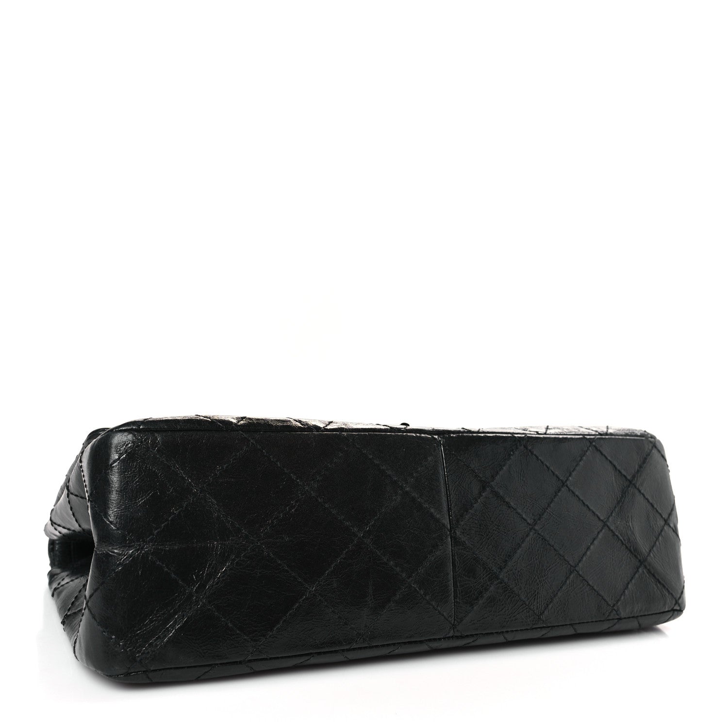 Chanel Glazed Aged Calfskin Quilted 2.55 Reissue 227 Flap So Black 4 of 10