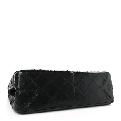 Chanel Glazed Aged Calfskin Quilted 2.55 Reissue 227 Flap So Black 4 of 10