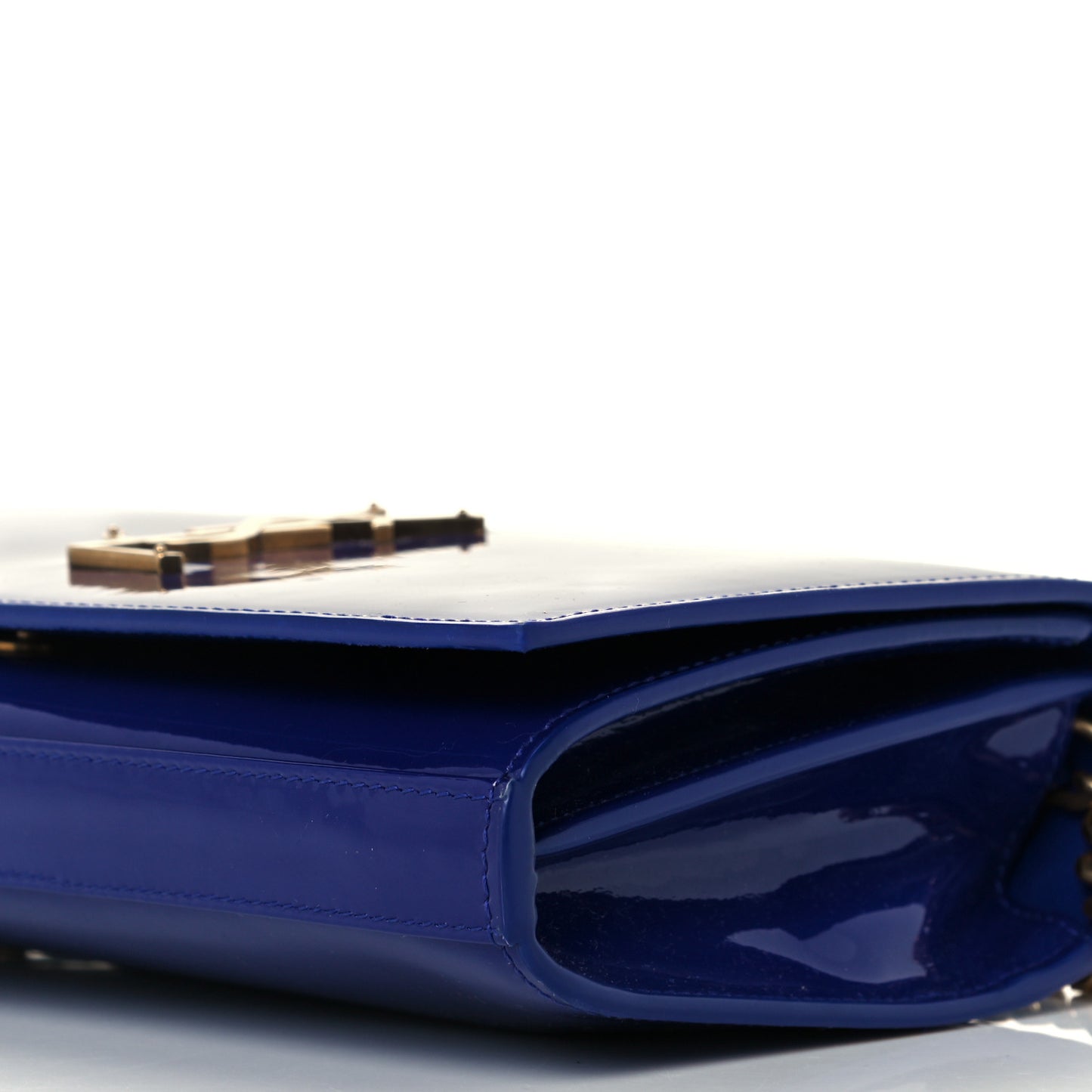 Patent Calfskin Monogram Kate Wallet On Chain Royal Blue