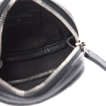 Chanel Iridescent Caviar Quilted Zip Around Classic Coin Purse Black 5 of 7