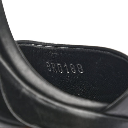 Louis Vuitton Calfskin Monogram Matchmake Cross Sandals 36 Black White 8 of 9