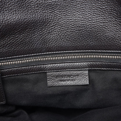 Givenchy Waxy Grained Calfskin Medium Pandora Pure Flap Bag Black 6 of 11