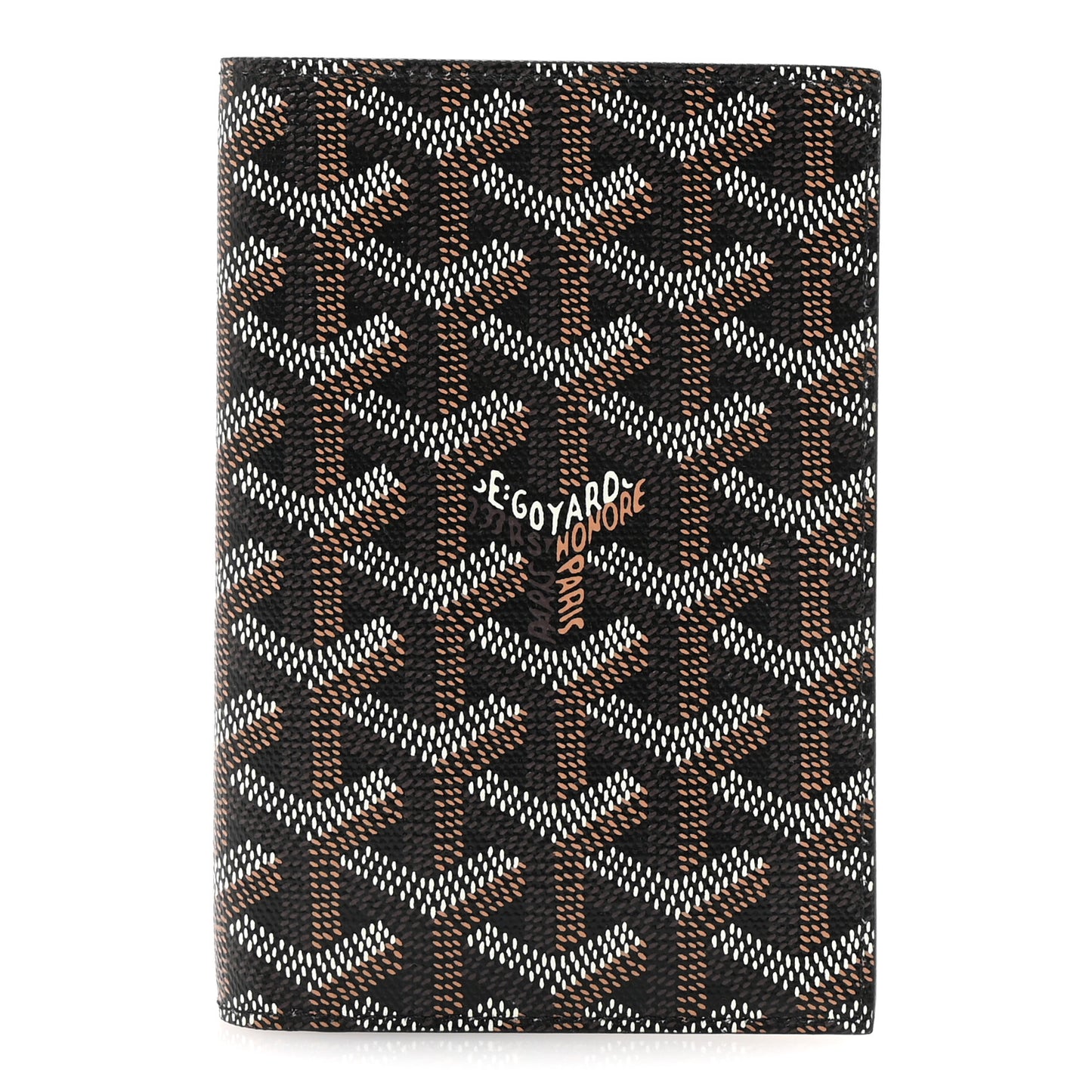 Goyardine Passport Wallet Black