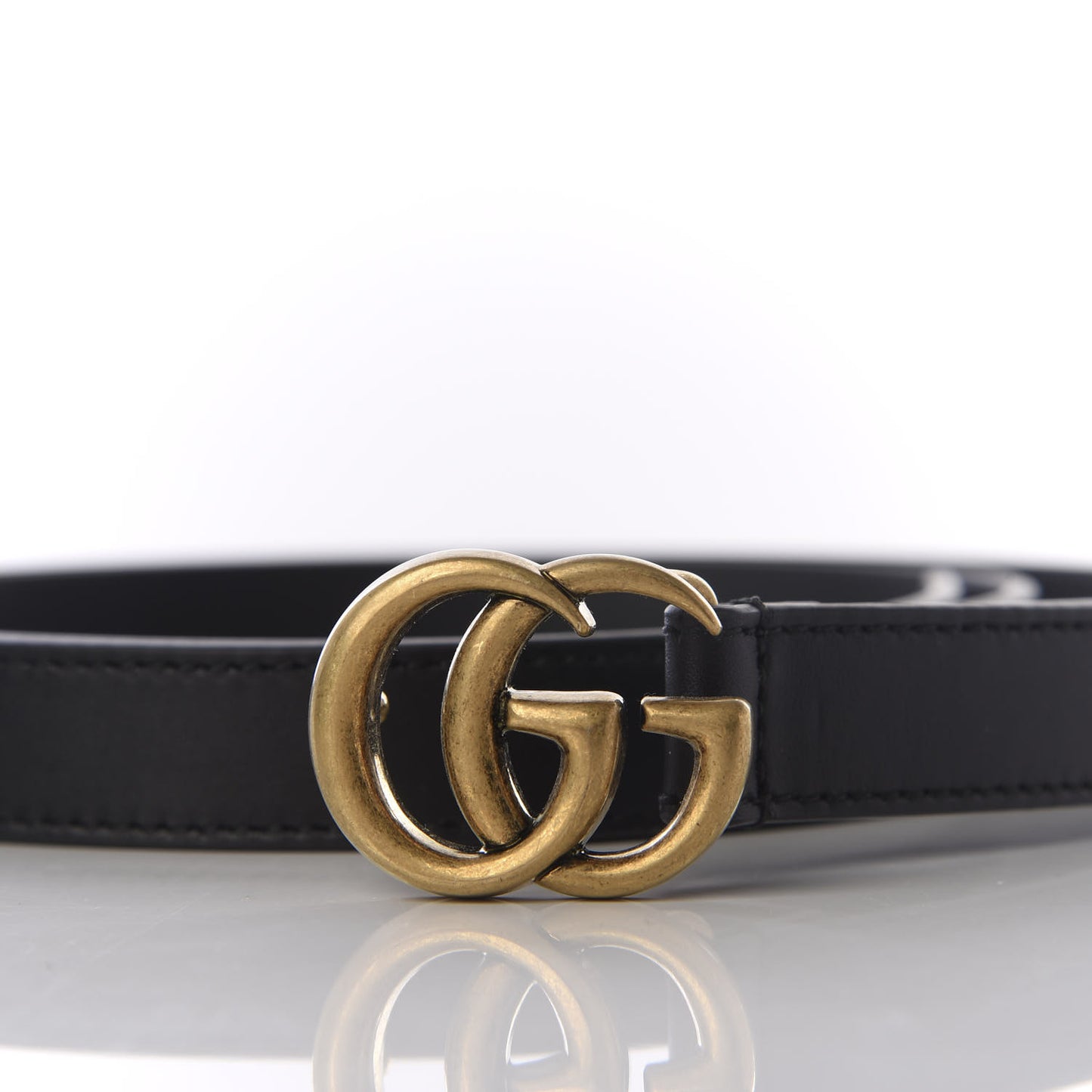 Calfskin Double G 20mm Belt 95 38 Black