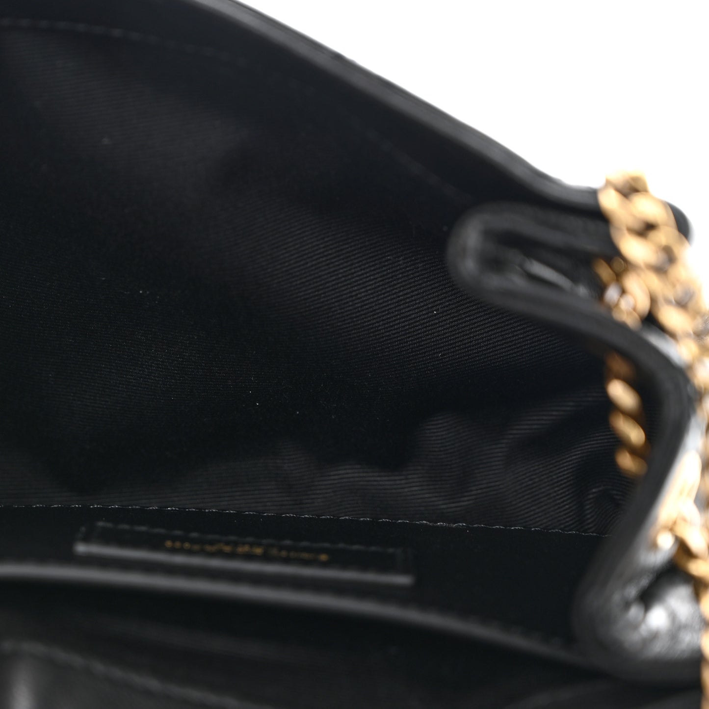 Lambskin Quilted Monogram Mini Nolita Black