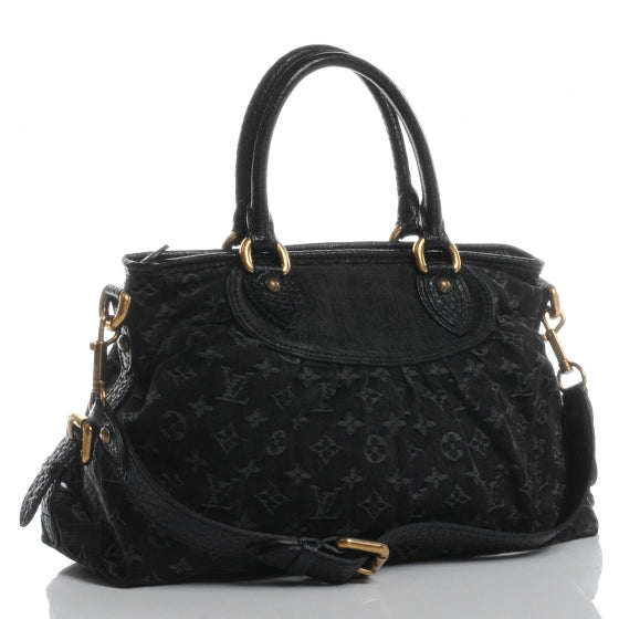 Louis Vuitton Denim Neo Cabby MM Black 3 of 7