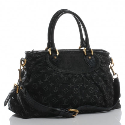 Louis Vuitton Denim Neo Cabby MM Black 3 of 7