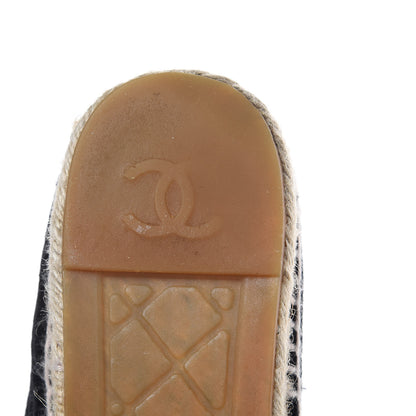 Chanel Velvet Grosgrain CC Espadrilles 42 Black 14 of 14