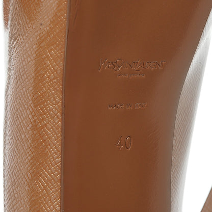 Saint Laurent Paille Patent Tribtoo 105 Pumps 40 Light Clay 6 of 7