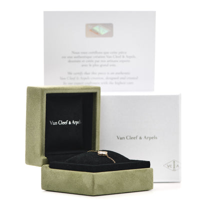 Van Cleef & Arpels 18K Yellow Gold Mother of Pearl Sweet Alhambra Bracelet 6 of 6