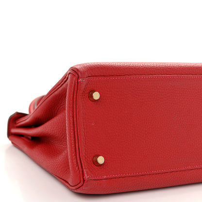 Hermes Togo Kelly Retourne 28 Rouge Casaque 9 of 12