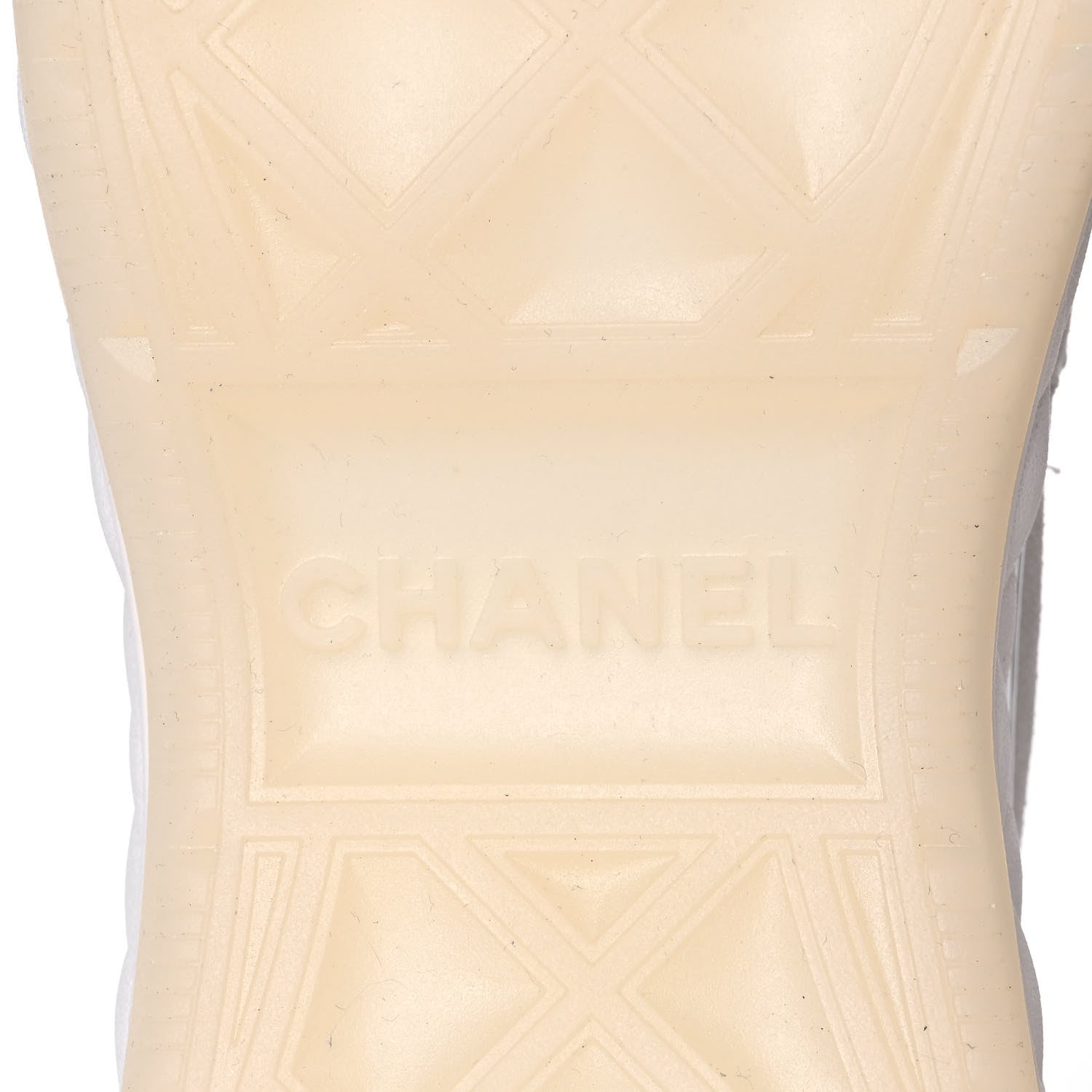 Chanel Fabric Suede Calfskin CC Sneakers 40 White Black 7 of 10