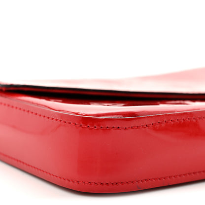 Louis Vuitton Vernis Felicie Pochette Chain Wallet Cherry 9 of 14