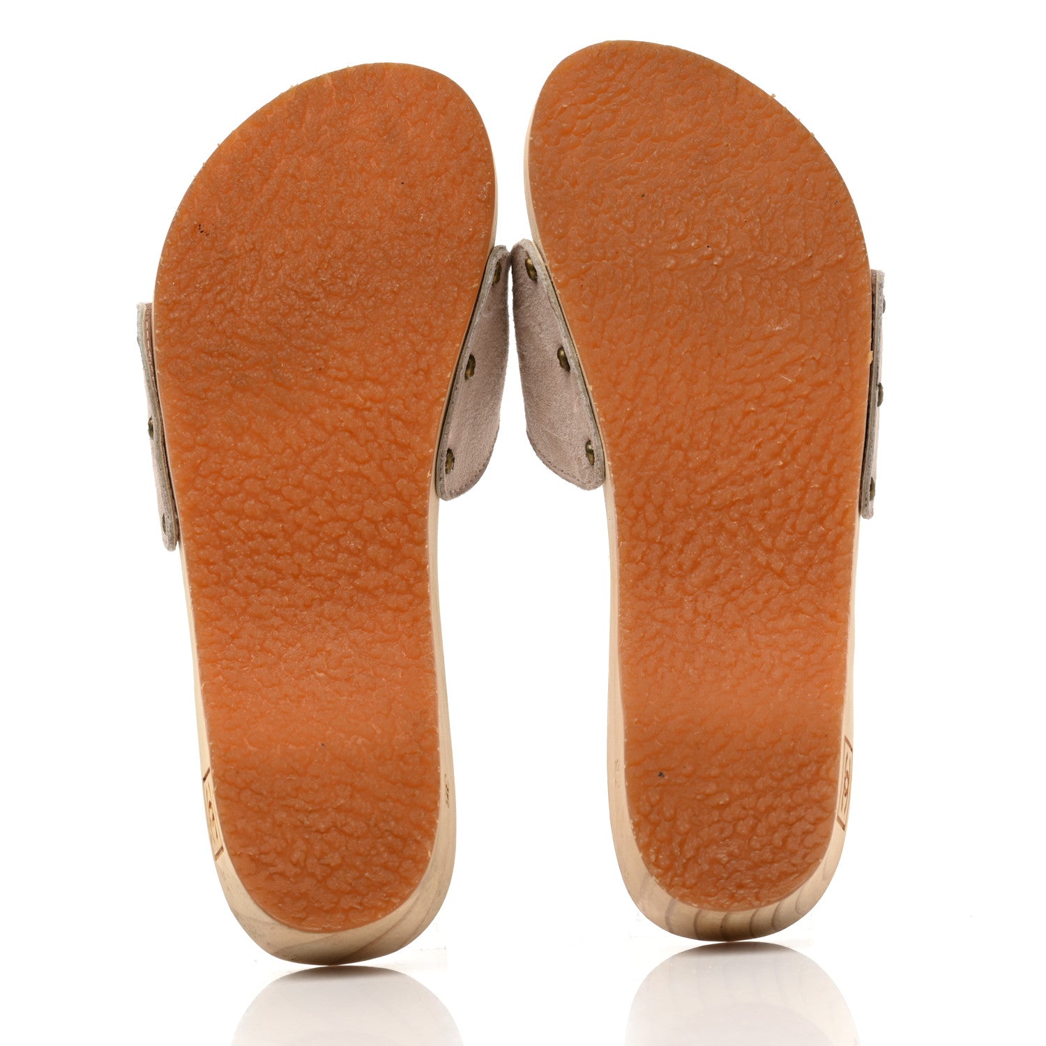Chanel Suede CC Buckle Clogs 36 Beige 5 of 8