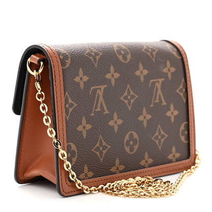 Louis Vuitton LOUIS VUITTON Reverse Monogram Dauphine Chain Wallet 3 of 10