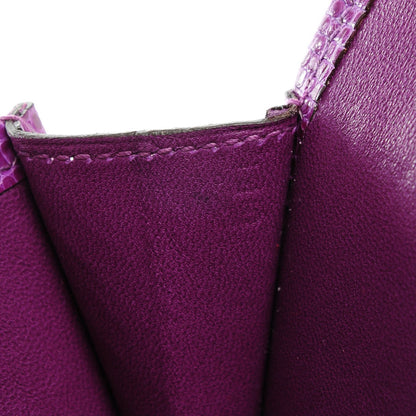 Hermes Lizard Mini Jige Clutch Violet 7 of 7