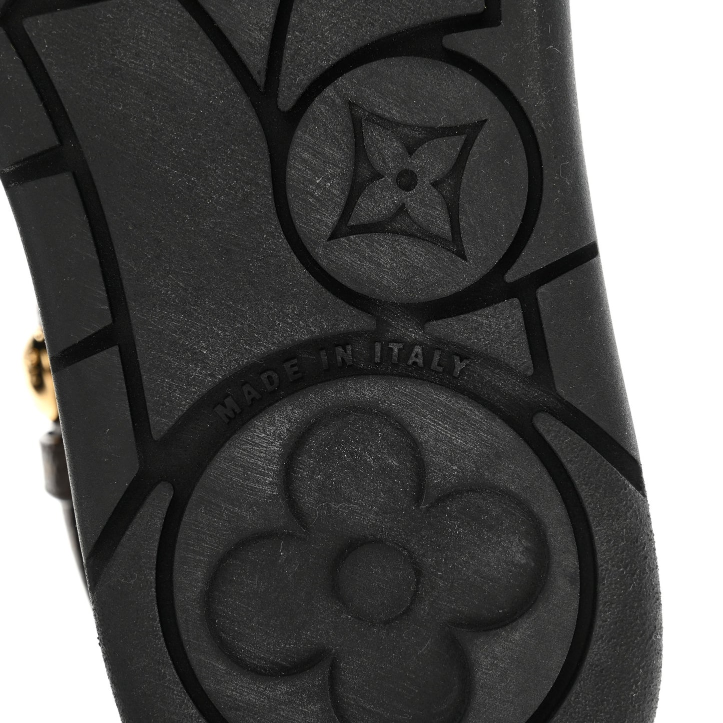 Nylon Embossed Monogram Aspen Platform Clog Mules 36 Black