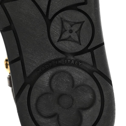 Louis Vuitton Nylon Embossed Monogram Aspen Platform Clog Mules 36 Black 7 of 10