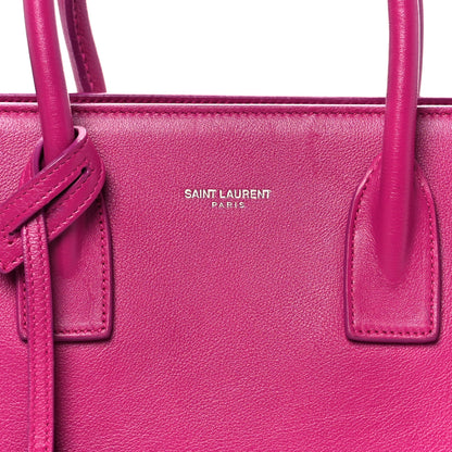 Saint Laurent Calfskin Baby Sac De Jour Fuchsia 8 of 10