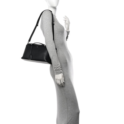 Fendi Vitello Dolce Marmol Medium By The Way Boston Bag Black 2 of 12