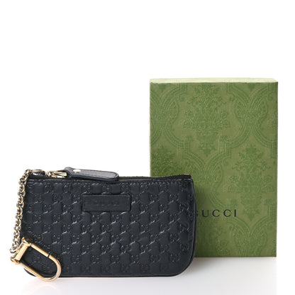 Gucci Microguccissima Key Ring Coin Case Black 8 of 8