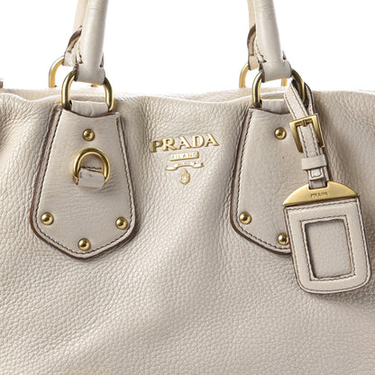 Prada Vitello Daino Shoulder Bag Talco 10 of 16