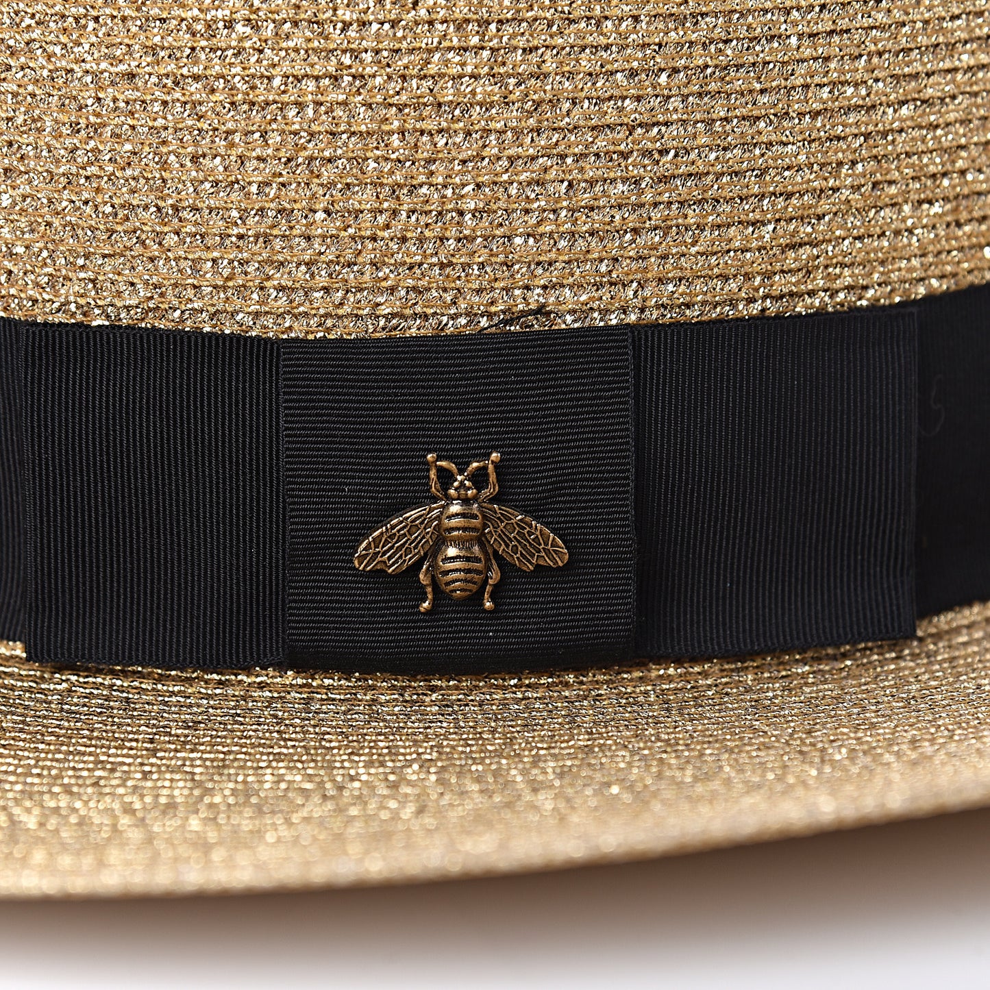 Lame Papier Hat M Black Gold