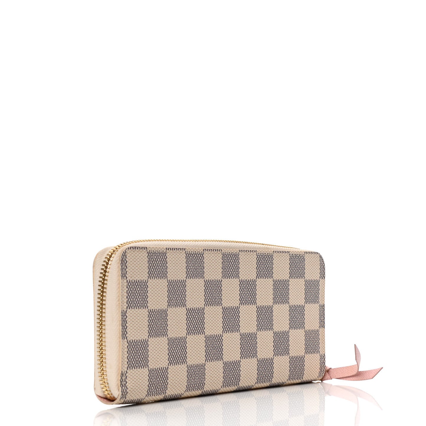 Damier Azur Clemence Wallet Rose Ballerine